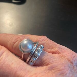 Faux pearl vintage ring NWOT